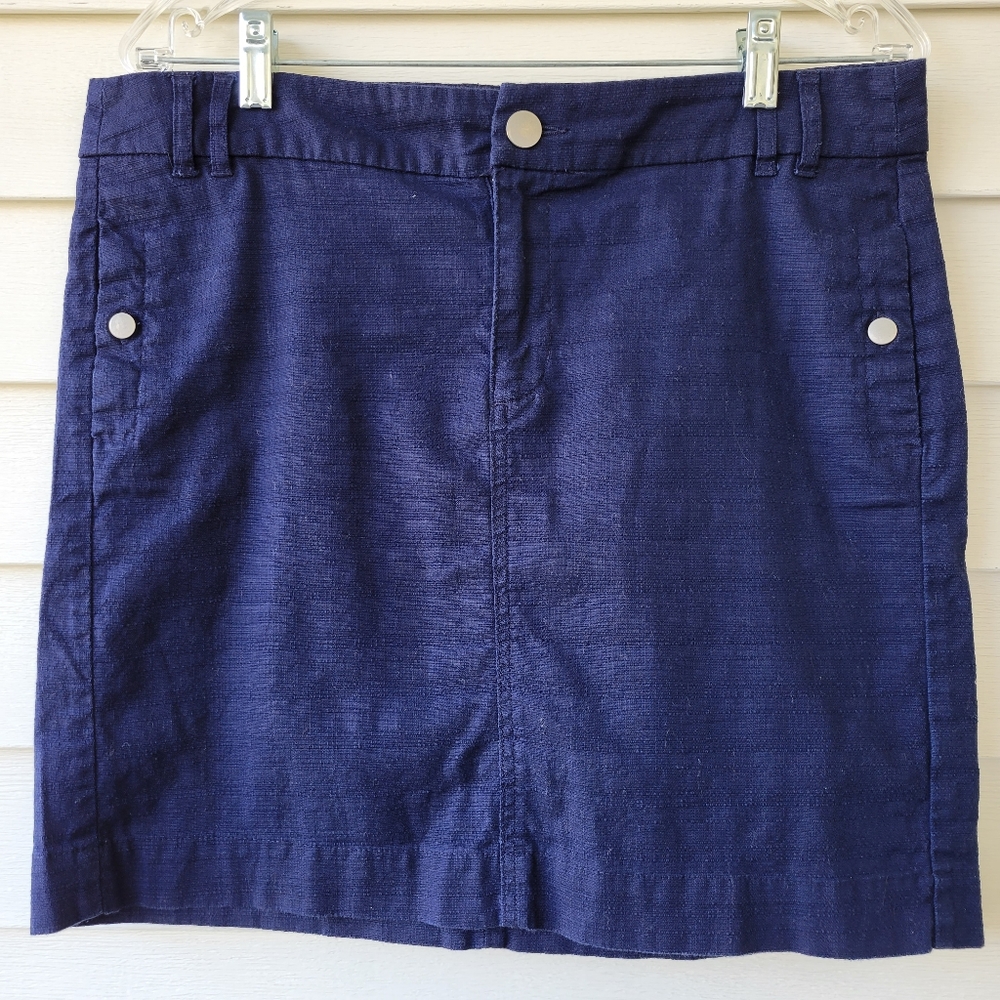 Gap Navy Blue Skirt with Pockets Size: 10